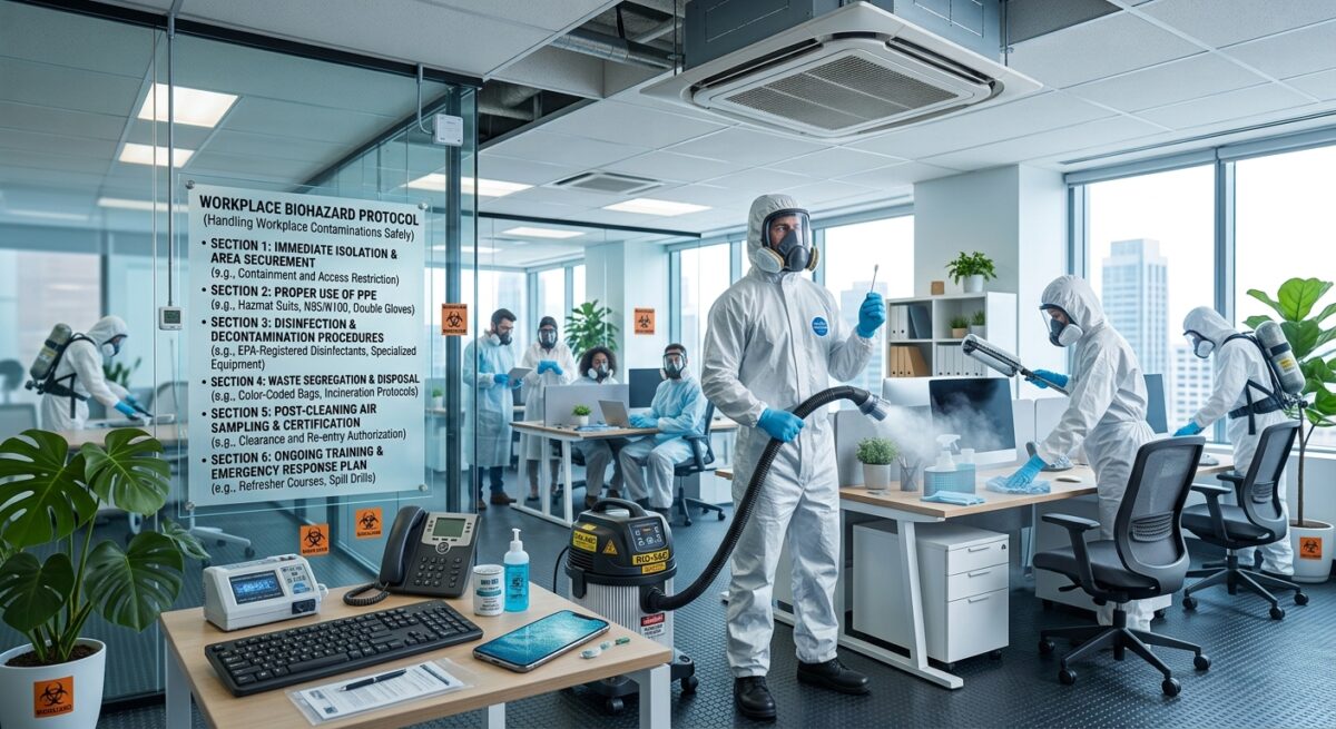 Biohazard Protocol for Workplaces Handling Workplace Contaminations Safely