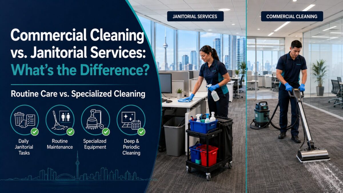 Commercial Cleaning vs. Janitorial Services: What’s the Difference