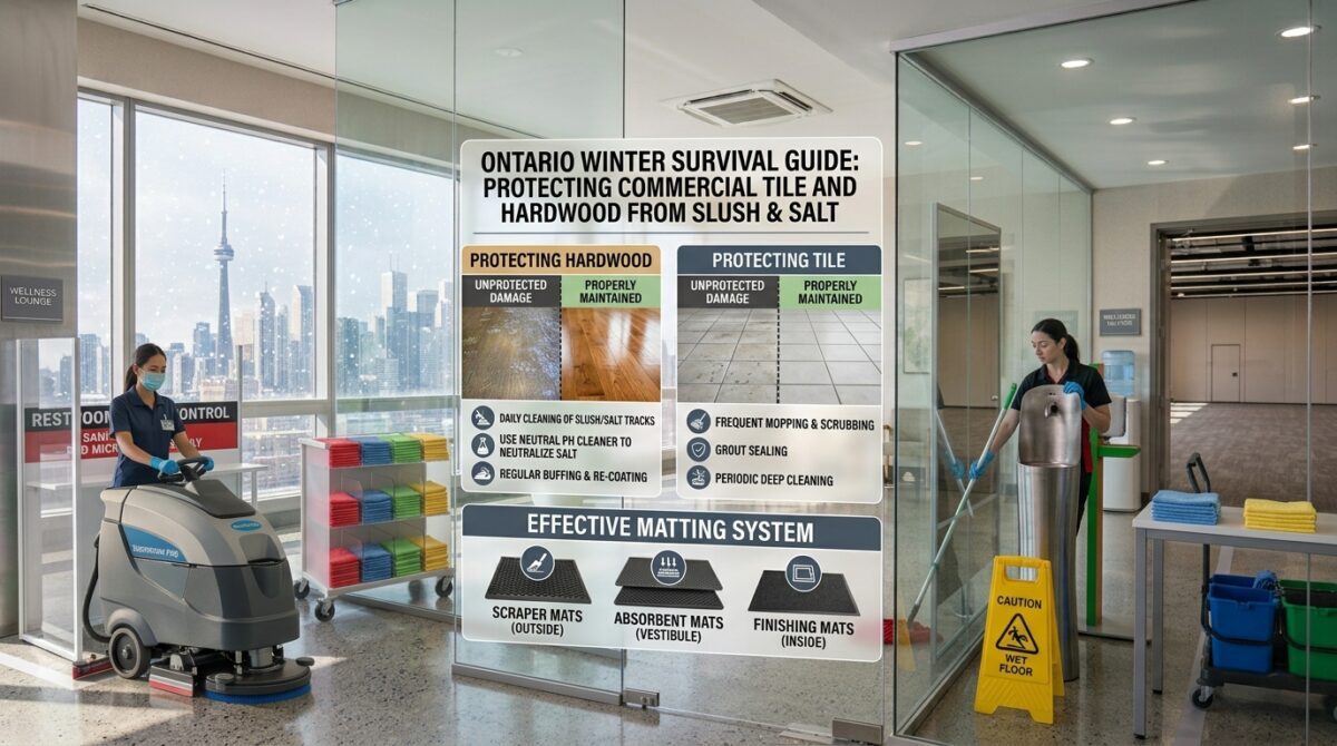 Protecting Commercial Tile and Hardwood from Slush & Salt