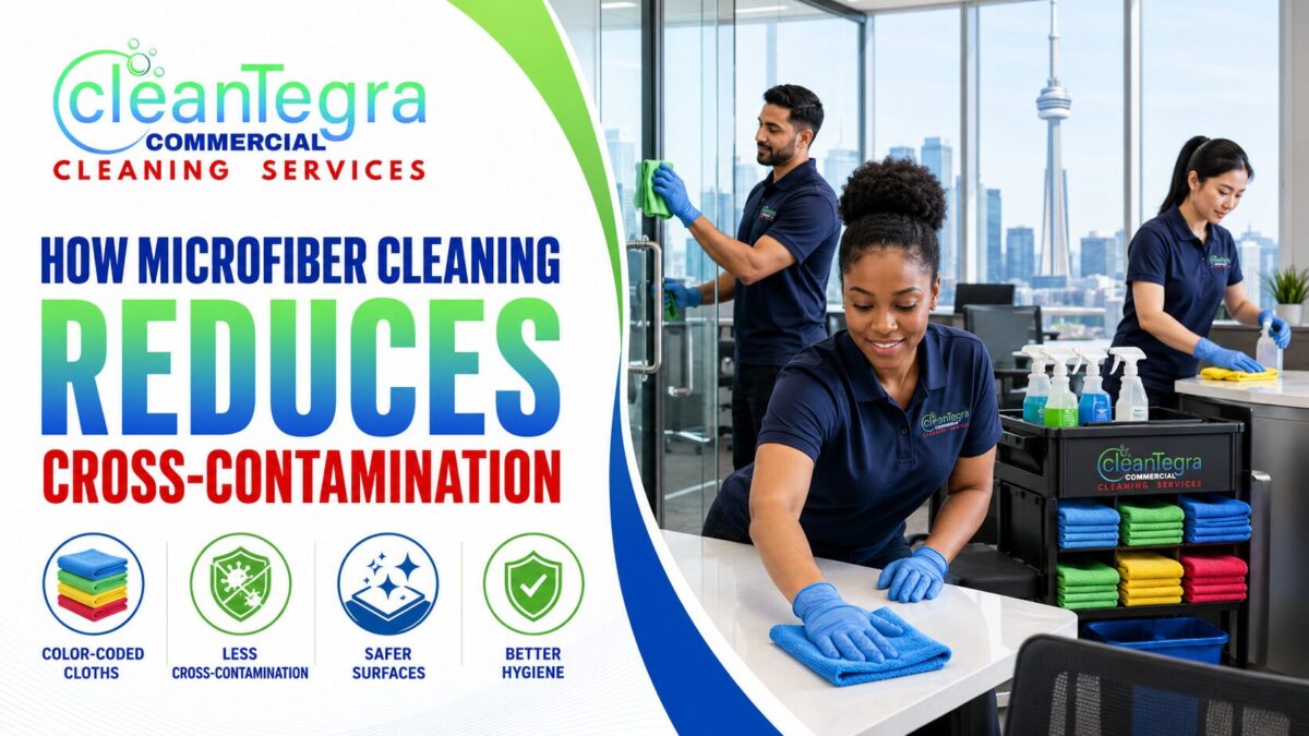 How Microfiber Cleaning Reduces Cross-Contamination in Commercial Spaces