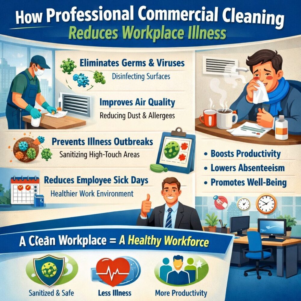 How Professional Commercial Cleaning Reduces Workplace Illness in Ontario, Canada