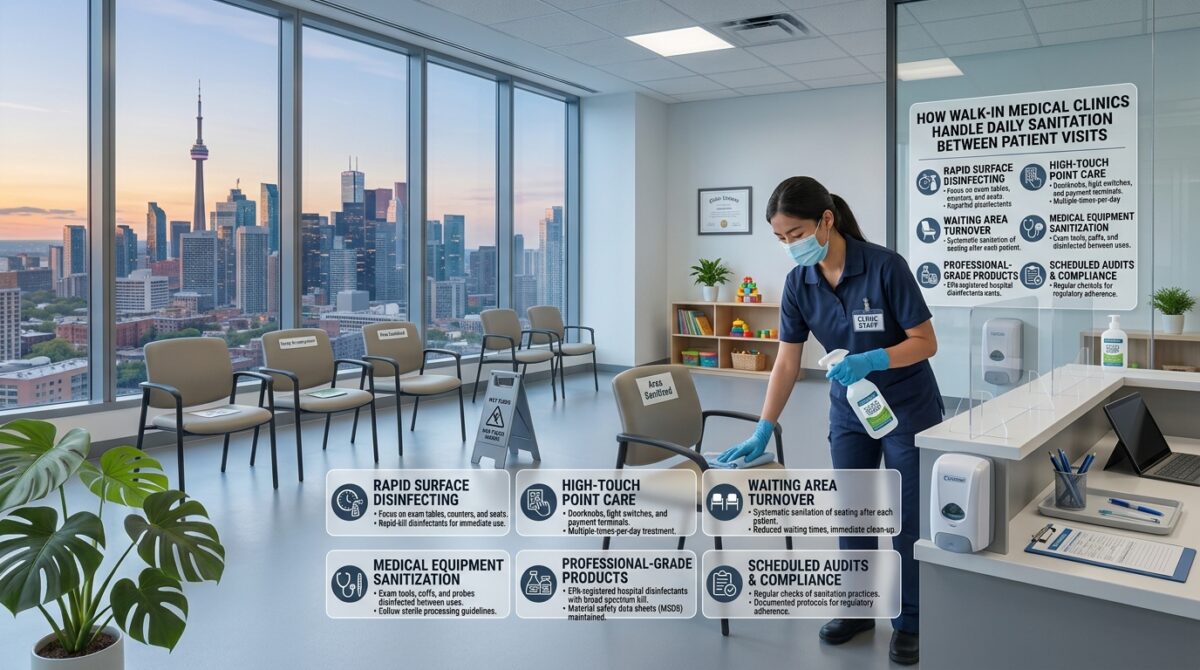 How Walk-In Medical Clinics Handle Daily Sanitation Between Patient Visits