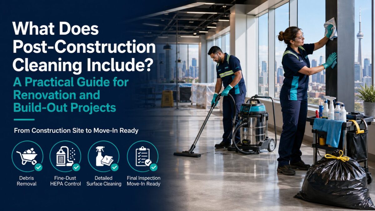 What Does Post-Construction Cleaning Include? A Practical Guide for Renovation and Build-Out Projects