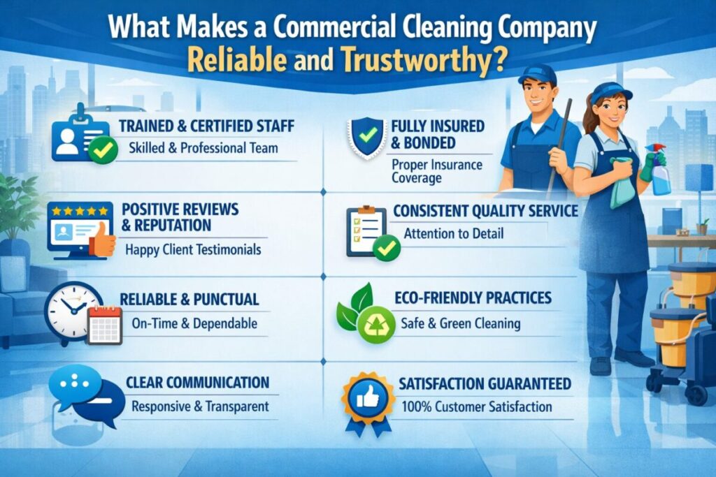 What Makes a Commercial Cleaning Company Reliable and Trustworthy