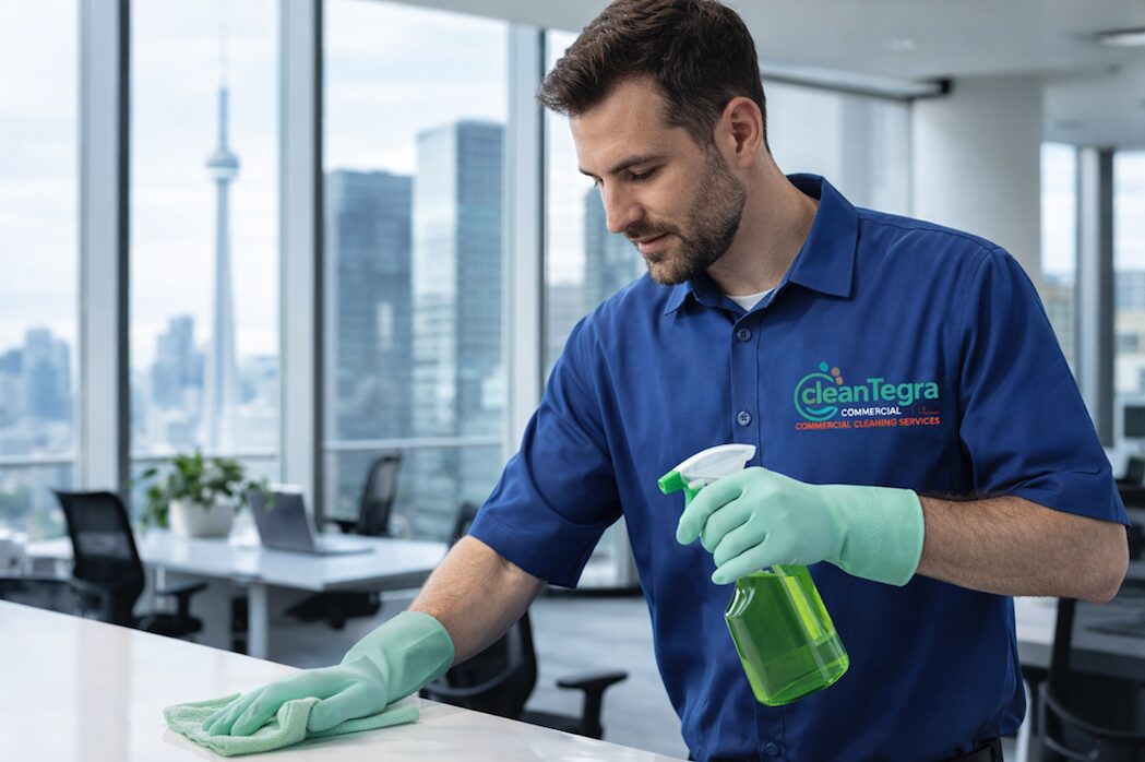 Eco-friendly cleaning service in Toronto office